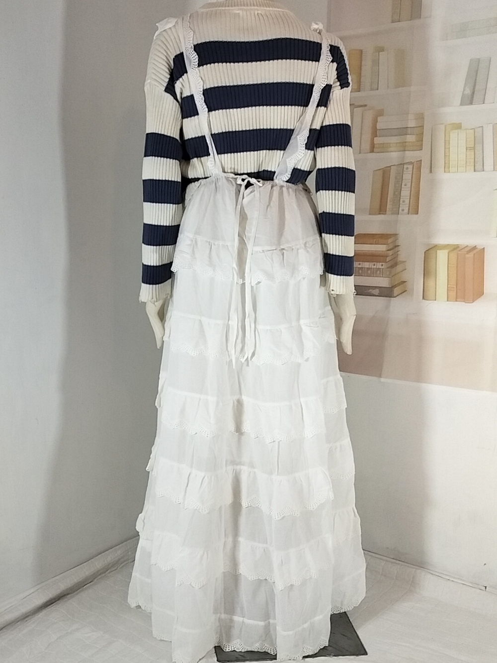 White Ruffle Maxi Skirt - Picture 5 of 5